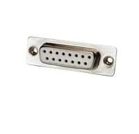 Konektor Betina DB15P-K, Konektor Dsub 15 Pin Rotary Pin Tembaga Padat Berlapis Emas Industri