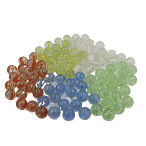 16毫米大理石玻璃球装饰与不同类型的玻璃大理石球