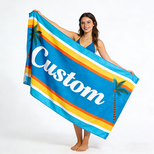Large Size Sand Resistant Quick Dry <b>Microfiber</b> <b>Beach</b> Ultra Light Packable Super Soft Swimming Pool Travel <b>Towel</b> - Product Image 1