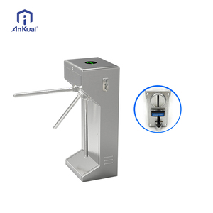 ANKUAI Security Pedestrian <strong>Gate</strong> Card Swipe Entrance Face Recognition Tripod Turnstile <strong>Gate</strong> for Gyms Scenic Area - Product Image 1