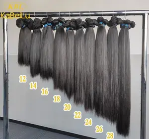Extensiones de cabello humano peruano de 40 pulgadas, cabello sin procesar vietnamita, venta al por mayor, vendedores de cabello humano virgen, muestra gratis