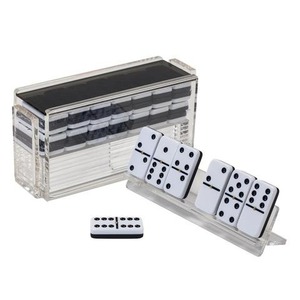 Boîte de rangement transparente en acrylique pour dominos, support transparent pour jeu de dominos standard - Product Image 1