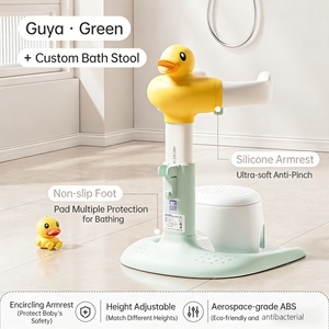 Support de bain pour bébé pliable à hauteur réglable avec <span class=keywords><strong>base</strong></span> antidérapante pour la maison et la garderie - Product Image 3