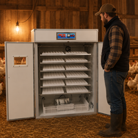 Incubateur à œufs professionnel pour poulets 1056, machine d'éclosion automatique d'œufs à vendre