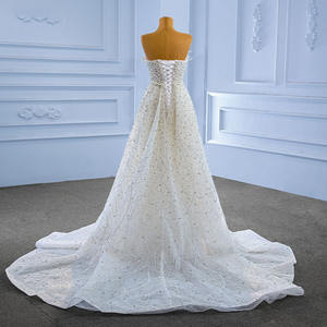 Jancember 222205 Vestidos de novia de sirena con perlas muy cuentas con tren - Product Image 4