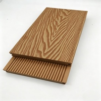 Planche de terrasse extérieure en WPC de qualité supérieure, co-extrusion, imperméable, antidérapante, composite, pour jardin, patio