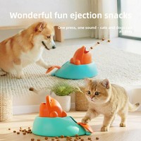 Lanceur de friandises interactif pour chien, jouet de dressage pour animaux de compagnie, compatible avec les friandises granulaires, en blocs ou en barres