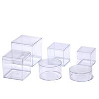Boîte carrée en acrylique transparente de qualité alimentaire avec couvercle, pour bonbons de mariage, cadeaux de baby shower, vente en gros, sans BPA, logo personnalisé