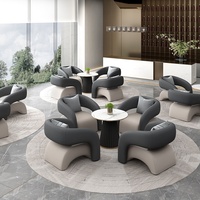 Ensemble de salon modulaire de qualité commerciale, table, revêtement en cuir synthétique ignifuge, panneaux insonorisés pour hall d'hôtel, chambre à coucher