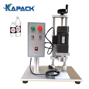 KAPACK-máquina de tapado de tornillo Manual, tapón eléctrico, botella de plástico de vidrio, precio de fábrica