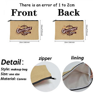 1 pezzo personalizzato Wizard House scegli il tuo modello di casa borsa per il trucco personalizzata borsa regalo per feste - Product Image 2