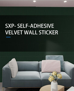 Pannelli in Velluto 3D Autoadesivi, Pannelli Acustici Testurizzati <span class=keywords><strong>per</strong></span> Decorazione Interna, Design 3D - Product Image 2