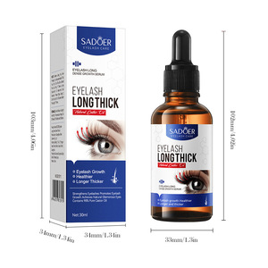 Sérum de croissance des cils et des sourcils vegan de qualité supérieure OEMODM, formule recourbante, allongeant les cils, ingrédients naturels, liquide 30 ml - Product Image 1