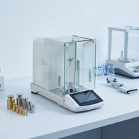 Balance de laboratoire semi-micro analytique à double plage, balance de précision de laboratoire 0,001 g, balance électromagnétique, capacité 220 g