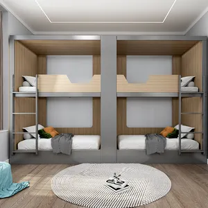 University Apartment Bed College Student Dormitory Furniture School Bed Dormitory Loft Capsule Bed