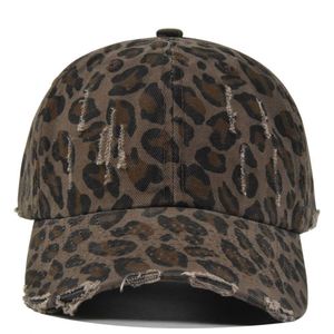2025 New Arrival Vintage Washed Distressed Summer Sun <b>Hat</b> Leopard Print Stylish 6 Panels Fashion Baseball <b>Hat</b> - Product Image 2