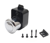 Serrure à bouton durable pour camping-car, armoire suspendue, interrupteur de tiroir de yacht, bouton sans clé, matériel de verrouillage