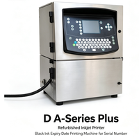 Imprimante jet d'encre reconditionnée D A-Series Plus, machine d'impression de date d'expiration à l'encre noire pour numéro de série