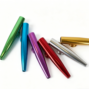 Ensemble de <span class=keywords><strong>kazoo</strong></span> en métal coloré, <span class=keywords><strong>instrument</strong></span> de <span class=keywords><strong>kazoo</strong></span> en alliage d'aluminium de qualité supérieure pour l'éducation musicale, la logopédie et les rassemblements familiaux - Product Image 3