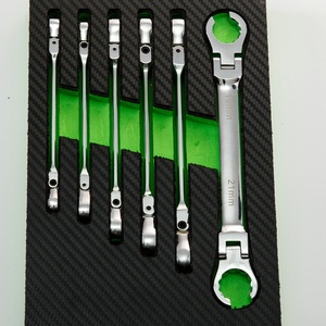 Llave de combinación de trinquete <span class=keywords><strong>Huya</strong></span>, llave ultrafina de 6-7mm, 8-9mm, 10-11mm, 12-13mm, 14-15mm, 16-18mm, 17-19mm, 7 Uds. - Product Image 5