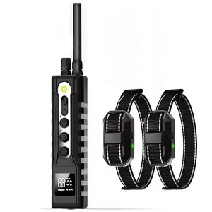 Collier <span class=keywords><strong>anti</strong></span>-<span class=keywords><strong>aboiement</strong></span> de chien de haute qualité personnalisé en gros étanche à l'eau avec collier de dressage de chien électrique à distance arrêt d'<span class=keywords><strong>aboiement</strong></span> 1000m - Product Image 2