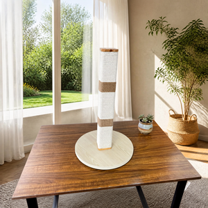 Centro de Actividades para Gatos de Madera Multinivel FEDERAL con Acogedor Condominio para Gatos, Poste Rascador y Plataformas de Salto, OEM ODM Personalizado - Product Image 5