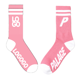 Calcetines Deportivos Personalizados Elite Crew Blancos y Negros <span class=keywords><strong>de</strong></span> Otoño, Tejidos, Transpirables, <span class=keywords><strong>de</strong></span> Secado Rápido, con Letras y Logotipo Personalizados - Product Image 1