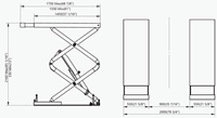 Plateforme élévatrice à ciseaux hydraulique souterraine certifiée CE 3,5T, ultra-mince à montage encastré pour l'inspection et la réparation de véhicules en atelier automobile
