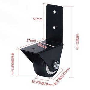 Ruedas Giratorias Direccionales de 1.5 y 2 Pulgadas, Ruedas Fijas en Forma de L Multiusos para Aplicaciones de Comedor y Cocina, Material de PVC - Product Image 3