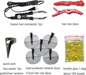 Máquina Conectora de Extensiones de Cabello Ushtiger, Fusión en Caliente, Queratina Pre-Adherida, Puntas Planas de Gel, Puntas K-Tip, Plancha, Enchufe USB, Kit Completo de Herramientas DIY - Product Image 2