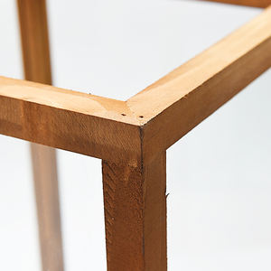 Reusable4 Maten Vierkante Glazen Houten Lantaarns Zonder Deksel En Handvat Op Maat Gemaakte Woonkamer Slaapkamer Nacht Decoratie Kaars Lantaarn - Product Image 3