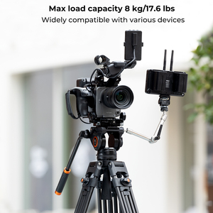 Trépied vidéo VA18+ VH081 KF09.121 72 pouces/1,<span class=keywords><strong>8</strong></span> m en aluminium avec colonne centrale transversale, 17,6 lb/<span class=keywords><strong>8</strong></span> kg avec tête fluide, pour appareils photo reflex numériques et caméscopes - Product Image 2