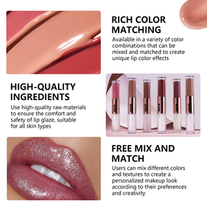 MLM Dual-ended Moisturizing <b>Lip</b> Gloss Matte Gradient Shimmer <b>Lip</b> Tint Non-sticky Cup Long Lasting Daily <b>Lip</b> Makeup <b>Lip</b> Combo - Product Image 3