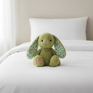 Peluche <span class=keywords><strong>de</strong></span> Conejo <span class=keywords><strong>de</strong></span> 38 cm, Adorable Compañero para Dormir, OEM/ODM, Orejas Largas Florales, Decoración <span class=keywords><strong>de</strong></span> Pascua, Regalo <span class=keywords><strong>de</strong></span> Cumpleaños para Niños - Product Image 2