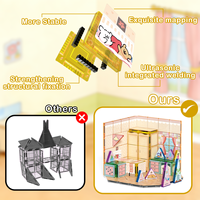 100 Pièces Boîte en Plastique Mini Blocs Magnétiques Version Portable Ensemble de Blocs de Construction pour Pâtisserie Jouets Sensoriels STEM pour Tout-petits Cadeaux pour Enfants