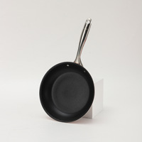 Ensemble de casseroles de luxe multifonctionnel antiadhésif dix pièces : marmite à soupe, poêle à frire, wok, casserole à lait, avec couvercle en verre à fond plat