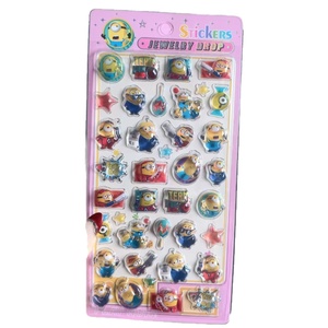 Autocollants 3D en relief stéréo, mignons, pour la décoration de carnets, autocollants créatifs en cristal pour enfants, autocollants imprimés UV - Product Image 5