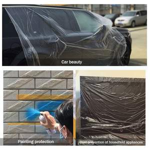 <span class=keywords><strong>Film</strong></span> de protection en plastique pré-adhésif pour la peinture, le recouvrement automobile et la protection des appareils - Product Image 6