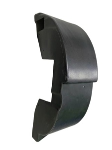مكون بلاستيكي أسود مصنوع بتقنية التشكيل بالتفريغ لواقي الطين في المركبات بتصميم هيكل منحني - Product Image 3