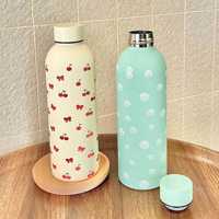 Gobelet isolé en acier inoxydable de grande capacité Tasse exquise portable pour voyage Sports de plein air Tasse à eau