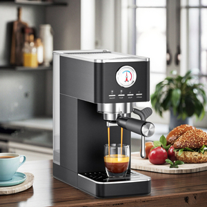 <span class=keywords><strong>Machine</strong></span> <span class=keywords><strong>à</strong></span> expresso compacte <span class=keywords><strong>avec</strong></span> débitmètre intégré mousseur <span class=keywords><strong>à</strong></span> <span class=keywords><strong>lait</strong></span> <span class=keywords><strong>à</strong></span> vapeur, <span class=keywords><strong>machine</strong></span> <span class=keywords><strong>à</strong></span> <span class=keywords><strong>café</strong></span> 20 bars en acier inoxydable pour cappuccino, latte - Product Image 5