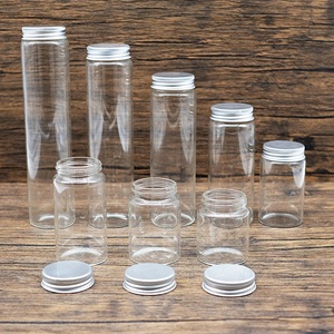 ขวดแก้วขนาดเล็ก20มล. พร้อมฝาเกลียวโลหะ,ขวดเล็กใสฝาปิดอะลูมิเนียมปิดผนึกเก็บลูกปัดเครื่องประดับ - Product Image 2