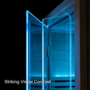 Sauna a botte per esterni resistente, realizzata da maestri carpentieri con cedro resistente alle intemperie per patii di resort - Product Image 3