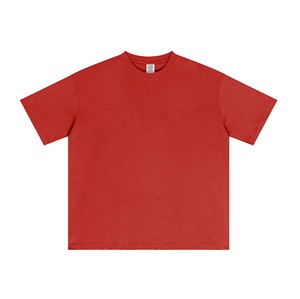 T-shirt Hip Hop en coton tricoté 100% personnalisé pour homme, couleur unie, basique, manches courtes, doux, respirant, coupe classique, décontracté, été - Product Image 4