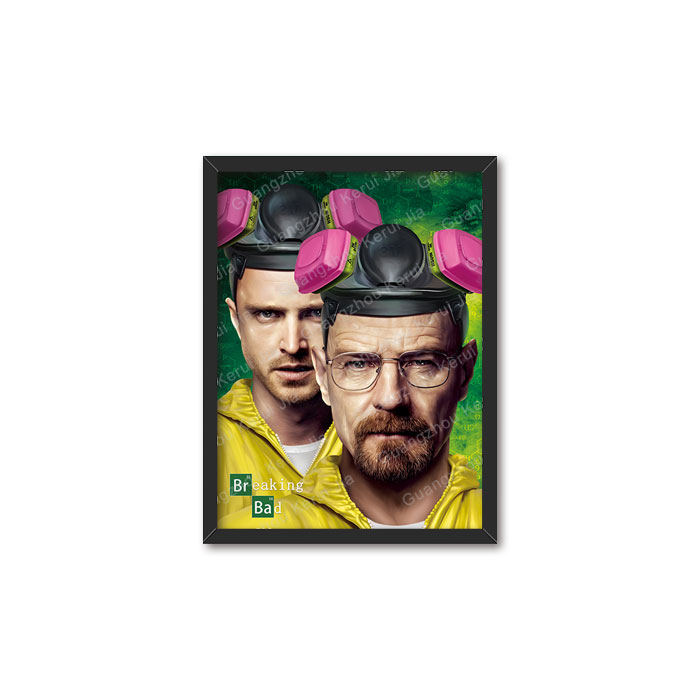 Figura de Breaking Bad de la serie de TV famosa, venta al por mayor y personalizada, 30x40cm, póster Lenticular con tapa 3D, impresiones de imagen para decoración del hogar