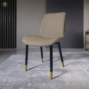 Pour hôtel Villa <span class=keywords><strong>gris</strong></span> velours tissu <span class=keywords><strong>chaise</strong></span> de salle à manger Style <span class=keywords><strong>scandinave</strong></span> <span class=keywords><strong>chaise</strong></span> de salle à manger sans accoudoirs <span class=keywords><strong>chaise</strong></span> de salle à manger confortable - Product Image 5