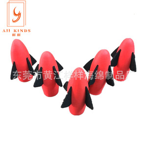 Lance-roquettes en mousse EVA, forme conique, rouge et noir, pour enfants de 5 à 7 ans, jeu en extérieur, unisexe, fantaisie, science-fiction - Product Image 1