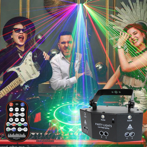 Vendita calda 9 occhi luce del partito portatile facile installazione remota club luce DMX 512 RGB Laser luce da discoteca per club <span class=keywords><strong>Party</strong></span> Bar - Product Image 4