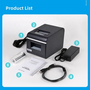 เครื่องพิมพ์ใบเสร็จความร้อน 58 มม. ตัดกระดาษอัตโนมัติ 5750 กระดาษความร้อนสำหรับแคชเชียร์ <span class=keywords><strong>Xprinter</strong></span> เครื่องบันทึกเงินสด <span class=keywords><strong>XP</strong></span>-Q90EC เครื่องพิมพ์ความร้อน - Product Image 4