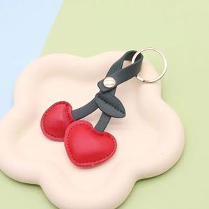 New Style PU Leather Cherry <b>Key</b> <b>Chain</b> Bag Pendants Car Accessories Keychain <b>Key</b> Ring Hanging Ornaments - Product Image 6